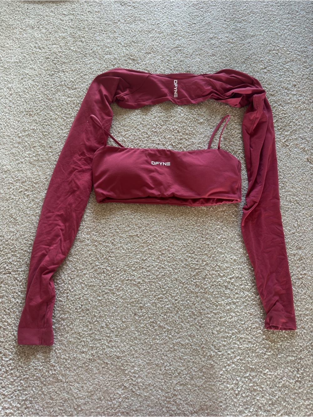 Women's Berry Long-Sleeve Shrug and Bandeau Set - Raspberry